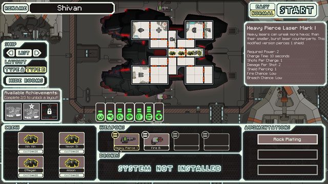 załoga: 4x rockmen - Rock Cruiser (B) - Shivan | Statki | FTL Faster Than Light - FTL: Faster Than Light - poradnik do gry