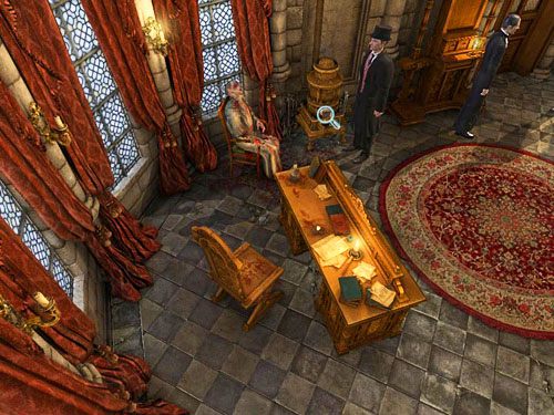 Zwróć także uwagę na pełny piec (na prawo od biskupa) - Zbadaj wszystkie istotne ślady i poszlaki | Zbrodnia w diecezji Knighstbridge - Testament Sherlocka Holmesa - poradnik do gry