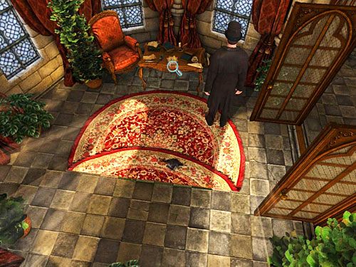 Zauważ też przewrócony kałamarz na stoliku - Odkryj sekret księdza | Zbrodnia w diecezji Knighstbridge - Testament Sherlocka Holmesa - poradnik do gry