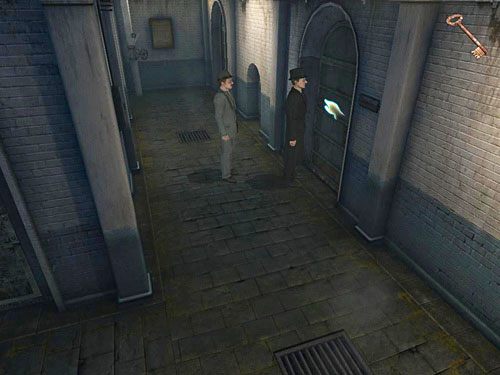 Przebieralnia to pierwsze drzwi po prawej (po tej samej stronie co sekretariat), tuż po skręceniu w korytarzu administracji w lewo - Wybaw Brightona z kłopotu | Ucieczka z więzienia Westgate - Testament Sherlocka Holmesa - poradnik do gry