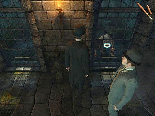 Teraz zejdź do sutereny i maszeruj pod celę Schielmana - Uruchom alarm | Ucieczka z więzienia Westgate - Testament Sherlocka Holmesa - poradnik do gry