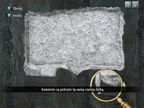 Tym razem trzeba porównać z nimi odłamek znaleziony w diecezji przy odcisku buta - Zweryfikuj zebrane dowody na cmentarzu | Jatka w Whitechapel - Testament Sherlocka Holmesa - poradnik do gry