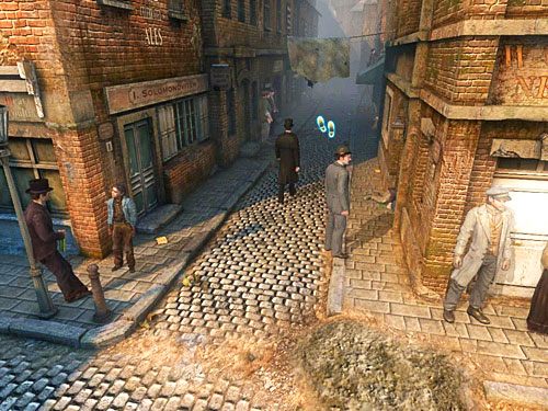 Opuść cmentarz, a po spotkaniu z księciem Woodvilleem (automatycznie) maszeruj na podany przez małych uliczników adres - Odwiedź Kurtza | Jatka w Whitechapel - Testament Sherlocka Holmesa - poradnik do gry