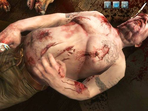 W mieszkaniu przyjrzyj się zwłokom mężczyzny, niewątpliwie Kurtza - Odwiedź Kurtza | Jatka w Whitechapel - Testament Sherlocka Holmesa - poradnik do gry