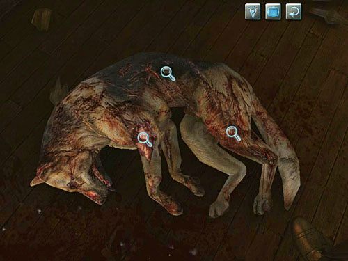 Podobne rany odnajdziesz na ciele psa leżącego po prawej, tyle że na jego lewym boku i dwu kończynach - Odwiedź Kurtza | Jatka w Whitechapel - Testament Sherlocka Holmesa - poradnik do gry