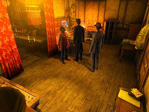 Wróć więc do recepcji i przyjrzyj się kluczom wiszącym na tablicy obok biurka portiera - Dostań się do zamkniętego pomieszczenia | Jatka w Whitechapel - Testament Sherlocka Holmesa - poradnik do gry