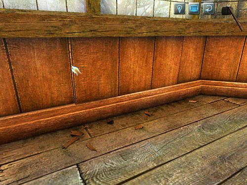 Przy pomocy motyki usuń deski - okaże się, że za nimi jest skrytka - Rozejrzyj się w pokoju siostrzeńca biskupa | Kradzież w Kensington Garden - Testament Sherlocka Holmesa - poradnik do gry