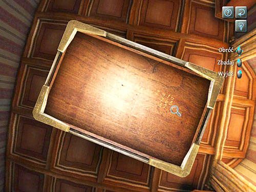 Na spodzie: II - kolumnami: 4, 2, 3; 1, 6, 2; 5, 3, - - Rozejrzyj się w pokoju siostrzeńca biskupa | Kradzież w Kensington Garden - Testament Sherlocka Holmesa - poradnik do gry