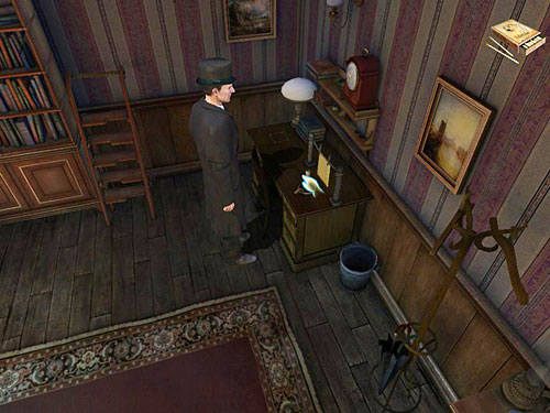 Zapałkami zapal stojącą obok świecę - Rozejrzyj się w pokoju siostrzeńca biskupa | Kradzież w Kensington Garden - Testament Sherlocka Holmesa - poradnik do gry