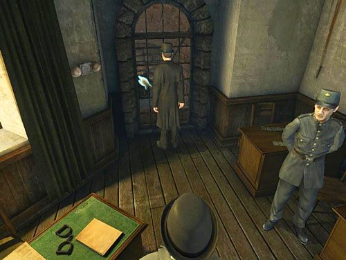 Otwórz okratowane drzwi na końcu pomieszczenia - Zobacz się z Hansem Schielmanem | Ucieczka z więzienia Westgate - Testament Sherlocka Holmesa - poradnik do gry