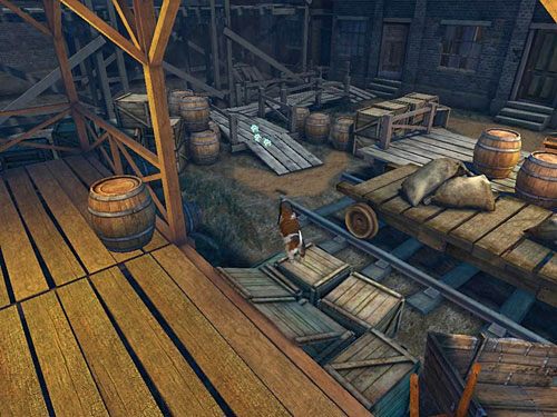 i wejdź na kolejny podest (w głębi lokacji) - Przedostań się na drugą stronę kanału | Wypadek w doku przy Stinging Street - Testament Sherlocka Holmesa - poradnik do gry