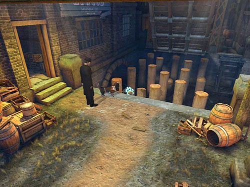 Musisz przedostać się po nich do dalszej części doku - Przedostań się na drugą stronę kanału | Wypadek w doku przy Stinging Street - Testament Sherlocka Holmesa - poradnik do gry