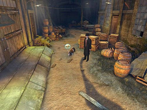 Złap kolejny trop na śladach prowadzących do drzwi za wielkimi wrotami - Dostań się do budynku i opuść go drugim wyjściem | Wypadek w doku przy Stinging Street - Testament Sherlocka Holmesa - poradnik do gry