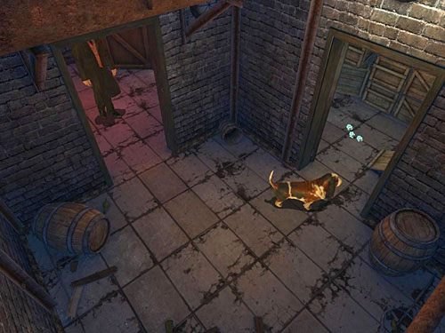 W następnej salce przejdź przez kolejne otwarte drzwi do małego pomieszczenia pełnego skrzynek - Przejdź na teren fabryki i znajdź Henryego | Wypadek w doku przy Stinging Street - Testament Sherlocka Holmesa - poradnik do gry