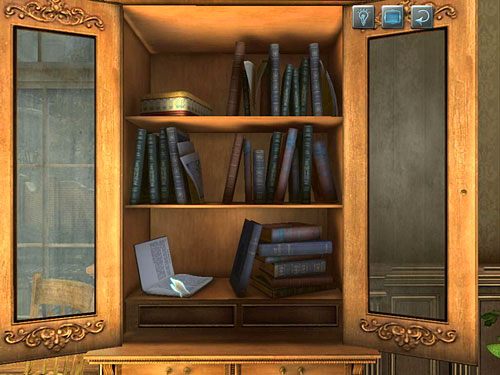 Zabierz z szafy otwarty podręcznik do greki (dolna półka po lewej) - Zlokalizuj ławkę Jamesa i otwórz szafę | Eksplozja w posiadłości sędziego Becketta - Testament Sherlocka Holmesa - poradnik do gry