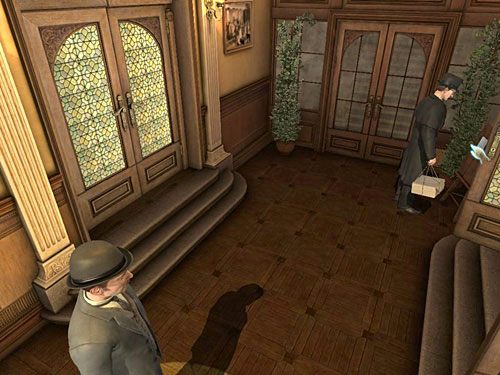 Na stojącej tam przy drzwiach wiodących na piętro tablicy znajdziesz wiadomość dla uczniów (ostrzeżenie), napisaną ręką lady Beckett, a dotyczącą skradzionej klamki od szafy - Zgromadź pozostałe pomoce | Eksplozja w posiadłości sędziego Becketta - Testament Sherlocka Holmesa - poradnik do gry