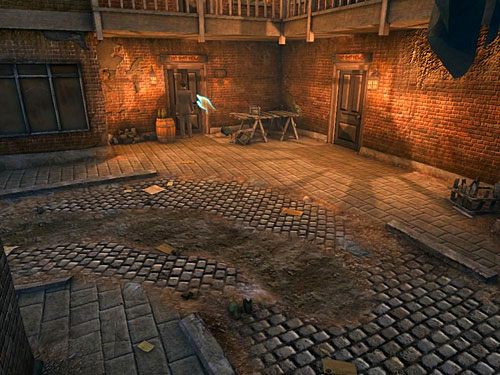 Otwórz drzwi, przy których stoi beczka - Przekonaj Danny | Kryjówka w Whitechapel - Testament Sherlocka Holmesa - poradnik do gry