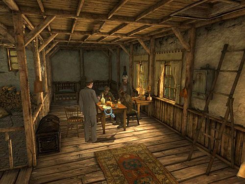 Zauważ jednak, że na stole leży gazeta The Times - Porozum się z anarchistami | Pożar w młynie - Testament Sherlocka Holmesa - poradnik do gry