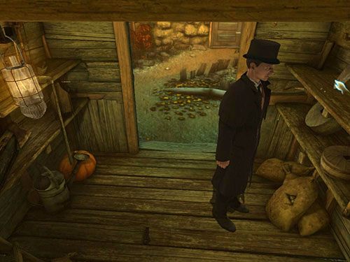 Wróć do szopy - Odkryj zawartość schowka w podłodze | Pożar w młynie - Testament Sherlocka Holmesa - poradnik do gry