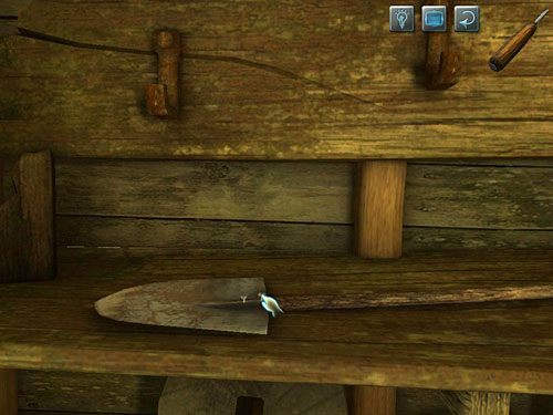 W zbliżeniu nadziej go na kij od szczotki, po czym dokręć obie śrubki śrubokrętem - Odkryj zawartość schowka w podłodze | Pożar w młynie - Testament Sherlocka Holmesa - poradnik do gry