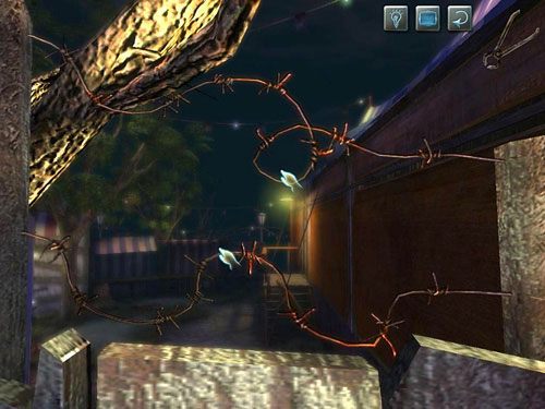 Okaże się, że góra płotu opleciona jest drutem kolczastym - Dostań się na teren lunaparku | Finał w opuszczonym lunaparku - Testament Sherlocka Holmesa - poradnik do gry