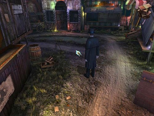 A ostatnią na zakręcie wychodzącym na główną drogę (tam, gdzie można nadziać się na strażnika) - Pozbądź się pierwszego strażnika | Finał w opuszczonym lunaparku - Testament Sherlocka Holmesa - poradnik do gry