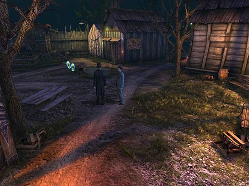 Drogą przy karuzeli maszeruj przed siebie, tak by karuzela pozostała z prawej strony bohaterów - Zlokalizuj anarchistów | Finał w opuszczonym lunaparku - Testament Sherlocka Holmesa - poradnik do gry