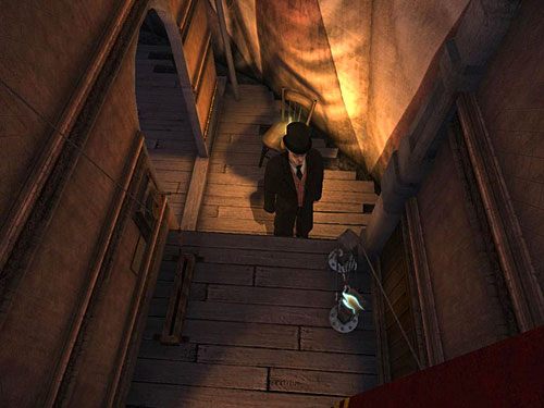 Kliknij plątaninę lin przy ścianie, przy której widać kawałek kurtyny - Wyeliminuj księcia Woodvillea | Finał w opuszczonym lunaparku - Testament Sherlocka Holmesa - poradnik do gry