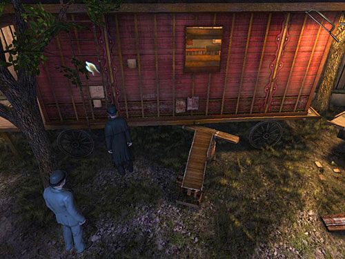 Dokładnie to samo zrób z identyczną małą drabiną na środkowej przyczepie - Dostań się do Nawiedzonego Domu | Finał w opuszczonym lunaparku - Testament Sherlocka Holmesa - poradnik do gry