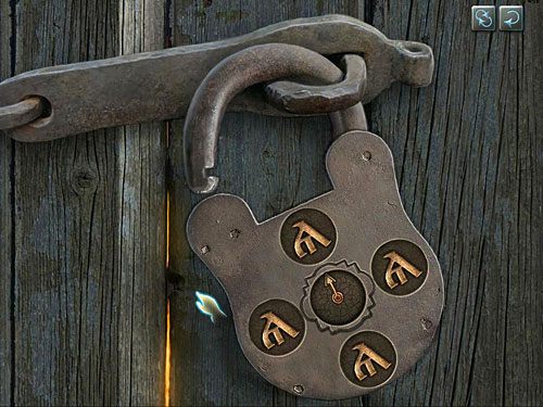 Zagadka nie jest trudna - wystarczy kliknąć raz każde z kółek, na końcu to, w którym pojawi się rosyjskie A - Dostań się do warsztatu anarchistów | Finał w opuszczonym lunaparku - Testament Sherlocka Holmesa - poradnik do gry