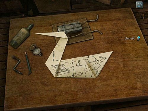 W kolejnym zbliżeniu uważnie przyjrzyj się schematowi - Zrób bombę | Finał w opuszczonym lunaparku - Testament Sherlocka Holmesa - poradnik do gry