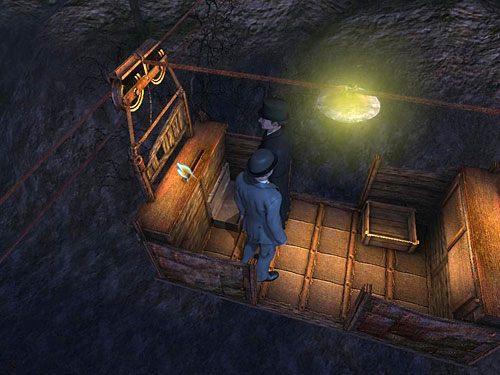 Pociągnij za dźwignię za Watsonem, niestety - zacięła się - Zlikwiduj zbiornik w fabryce | Finał w opuszczonym lunaparku - Testament Sherlocka Holmesa - poradnik do gry