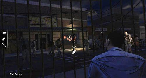 Następnie spróbuj użyć znalezionego w biurze apteki pilota do telewizora na sklepie z telewizorami (TV Store) - 6 - Hey, Bud | Epizod I - A New Day | Solucja The Walking Dead - The Walking Dead - poradnik do gry