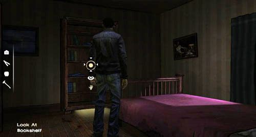 Następnie opuść ten ekran i otwórz prawe drzwi, prowadzące do sypialni (Open: Bedroom Door) - 4 - Guess Whos Coming to Dinner | Epizod II - Starved for Help - The Walking Dead - poradnik do gry