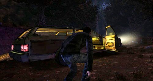 Po chwili natraficie na opuszczony samochód - 7 - You Fight Like A Dairy Farmer | Epizod II - Starved for Help - The Walking Dead - poradnik do gry