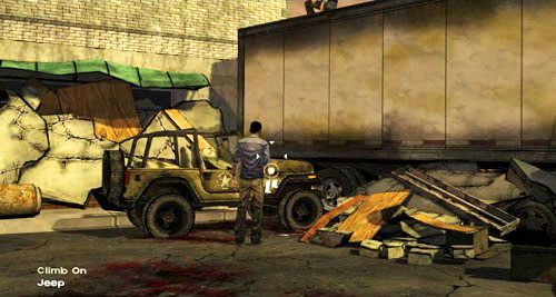 Następnie wespnij się na jeepa - 1 - Goodbye, She Quietly Says | Epizod III - Long Road Ahead | The Walking Dead - The Walking Dead - poradnik do gry