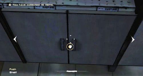Zgarnij przedmiot stojący na ladzie, a potem szybko otwórz szafkę (Push: Shelf) - 1 - Goodbye, She Quietly Says | Epizod III - Long Road Ahead | The Walking Dead - The Walking Dead - poradnik do gry