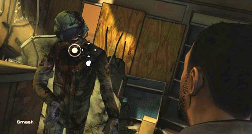 (6) Uderz w jego klatkę piersiową dwa razy - 1 - Goodbye, She Quietly Says | Epizod III - Long Road Ahead | The Walking Dead - The Walking Dead - poradnik do gry