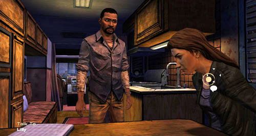 W tym momencie, jeśli zostawiłeś Lilly, nic się nie stanie - 4 - What now? | Epizod III - Long Road Ahead | Solucja The Walking Dead - The Walking Dead - poradnik do gry