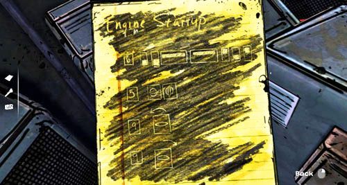 Odrysujesz notatki w taki sam sposób, w jaki Clementine odrysowywała liścia - 4 - What now? | Epizod III - Long Road Ahead | Solucja The Walking Dead - The Walking Dead - poradnik do gry