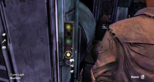 Idź w lewo do czterech schowków i otwórz pierwszy (Open: Engine Compartment) - 4 - What now? | Epizod III - Long Road Ahead | Solucja The Walking Dead - The Walking Dead - poradnik do gry