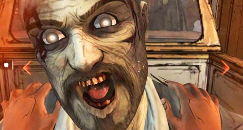 (2) Rozglądaj się w lewo lub w prawo, aby uderzać głową przeciwnika o lewą lub prawą stronę pickupa - 2 - Conversation Killer - Andy i Danny | Epizod II - Starved for Help - The Walking Dead - poradnik do gry