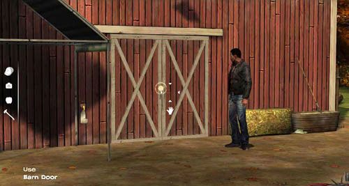 Udaj się teraz w przeciwną stronę, w głąb ekranu, do stodoły - 3 - Thank you for shopping at Save Lots! - Tajemnica w stodole | Epizod II - Starved for Help - The Walking Dead - poradnik do gry