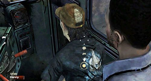 Możesz tę sytuację rozegrać na trzy sposoby - albo uspokoisz Kennyego, albo rozwścieczysz, a w drugim przypadku albo wygrasz z nim, albo dasz wygrać jemu - 5 - Handle It - Z Duckiem coraz gorzej | Epizod III - Long Road Ahead - The Walking Dead - poradnik do gry