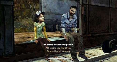 Co będziecie robić po dotarciu do Savannah: Clementine zada ci pierwsze pytanie - 5 - Handle It - Rozmowa z Clementine | Epizod III - Long Road Ahead - The Walking Dead - poradnik do gry