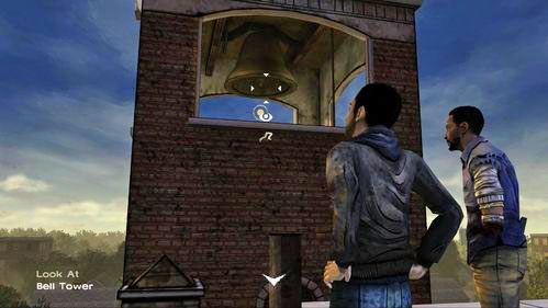 Czas na wykorzystanie dzwonnicy jako wabika na zombie - 2 - Rooftop | Epizod V - No Time Left | Solucja The Walking Dead - The Walking Dead - poradnik do gry