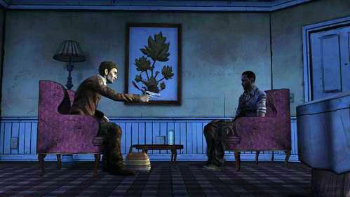 Cała konwersacja nie ma wpływu na dalszy rozwój zdarzeń, ma jedynie na celu przybliżenie sylwetki Nieznajomego oraz ukazanie Lee konsekwencji jego wyborów oraz jego moralności - 6 - The Stranger | Epizod V - No Time Left | Solucja The Walking Dead - The Walking Dead - poradnik do gry