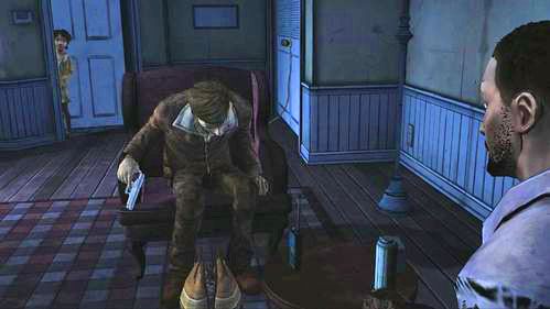 W tym momencie Lee zauważy, że Clementine udało się opuścić pokój, w którym była zamknięta - 6 - The Stranger | Epizod V - No Time Left | Solucja The Walking Dead - The Walking Dead - poradnik do gry