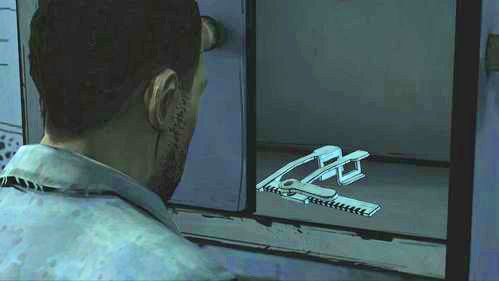 Lewa i prawa są puste, natomiast w środkowej Lee znajdzie rozwieracz do żeber (Pick Up: Rib Spreader) - 1 - The Morgue | Epizod V - No Time Left | Solucja The Walking Dead - The Walking Dead - poradnik do gry