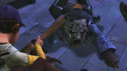 Clementine wykorzysta kij, aby zabić nieumarłego - 7 - Stay Close To Me; Goodbye | Epizod V - No Time Left | The Walking Dead - The Walking Dead - poradnik do gry